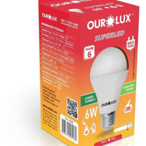 BULBO LED 6W BIV 6500K - OUROLUX